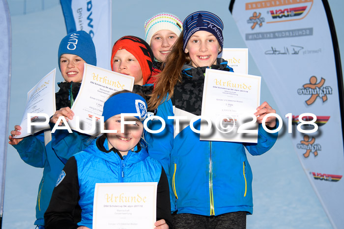 DSV Schülercup U12 Finale PSL, Team, Siegerehrungen, 12.03.2018