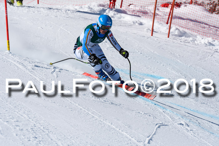 FIS, Int. Dt. Meisterschaft Abfahrt, Training, NC, NJC Damen + Herren, 22.03.2018