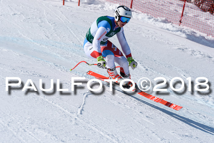 FIS, Int. Dt. Meisterschaft Abfahrt, Training, NC, NJC Damen + Herren, 22.03.2018