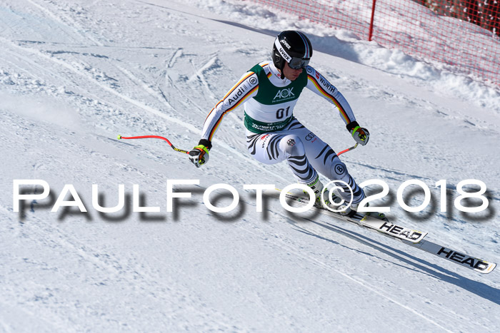 FIS, Int. Dt. Meisterschaft Abfahrt, Training, NC, NJC Damen + Herren, 22.03.2018