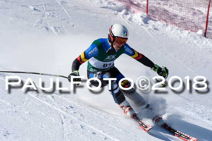 FIS, Int. Dt. Meisterschaft Abfahrt, Training, NC, NJC Damen + Herren, 22.03.2018