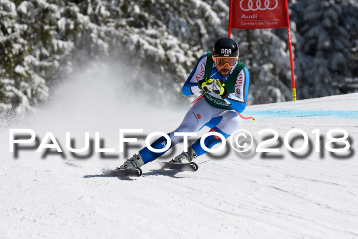 FIS, Int. Dt. Meisterschaft Abfahrt, Training, NC, NJC Damen + Herren, 22.03.2018
