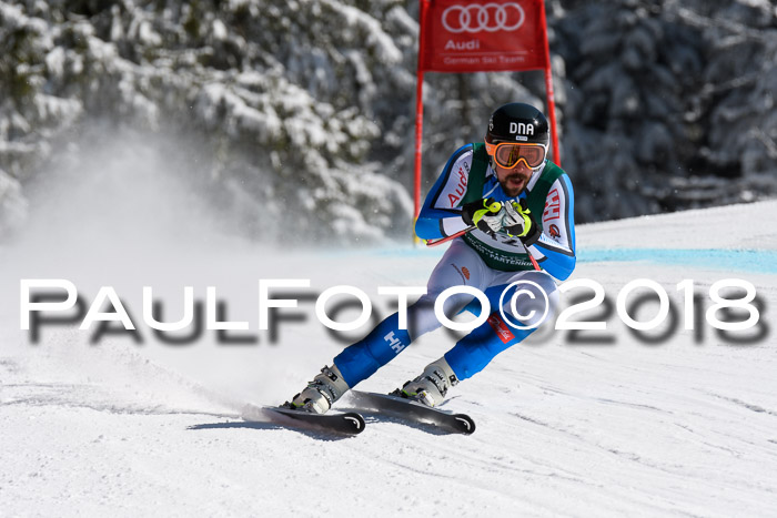 FIS, Int. Dt. Meisterschaft Abfahrt, Training, NC, NJC Damen + Herren, 22.03.2018