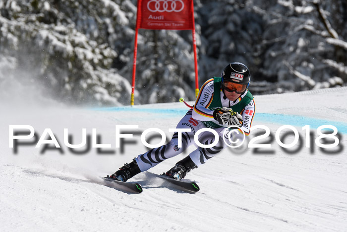 FIS, Int. Dt. Meisterschaft Abfahrt, Training, NC, NJC Damen + Herren, 22.03.2018
