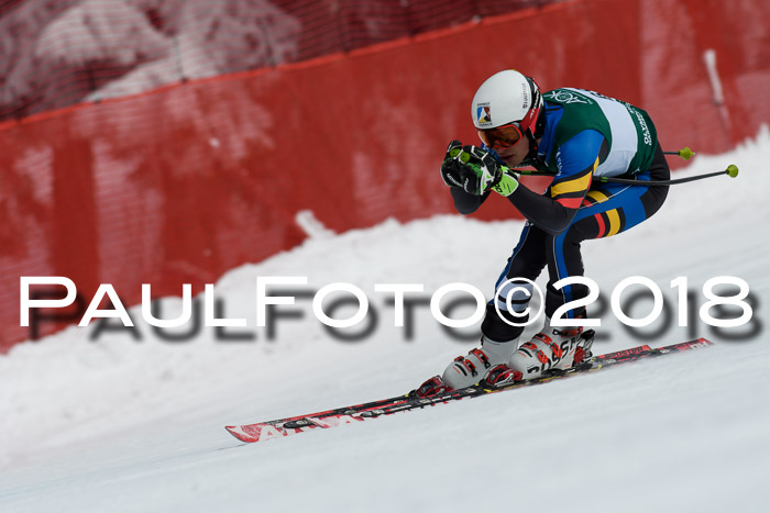 FIS, Int. Dt. Meisterschaft Abfahrt, Training, NC, NJC Damen + Herren, 22.03.2018