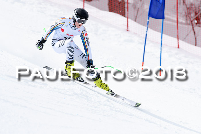 FIS, Int. Dt. Meisterschaft Super-G, NC,  Damen + Herren, 23.03.2018