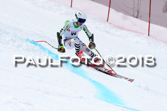 FIS, Int. Dt. Meisterschaft Super-G, NC,  Damen + Herren, 23.03.2018