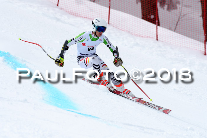 FIS, Int. Dt. Meisterschaft Super-G, NC,  Damen + Herren, 23.03.2018