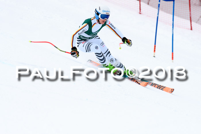 FIS, Int. Dt. Meisterschaft Super-G, NC,  Damen + Herren, 23.03.2018