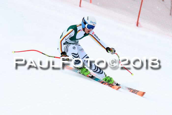 FIS, Int. Dt. Meisterschaft Super-G, NC,  Damen + Herren, 23.03.2018