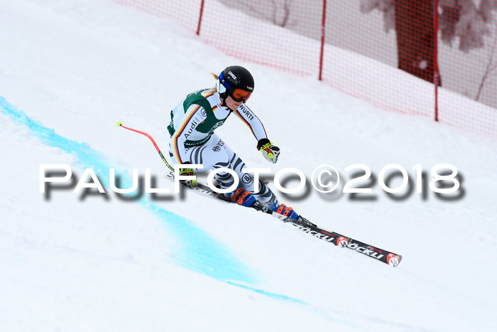 FIS, Int. Dt. Meisterschaft Super-G, NC,  Damen + Herren, 23.03.2018