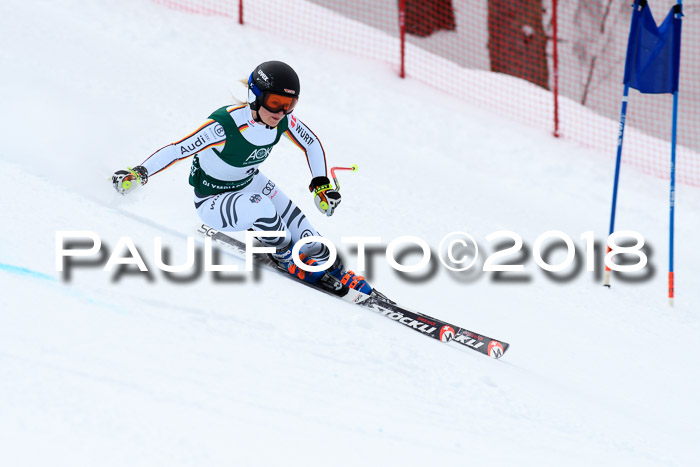 FIS, Int. Dt. Meisterschaft Super-G, NC,  Damen + Herren, 23.03.2018
