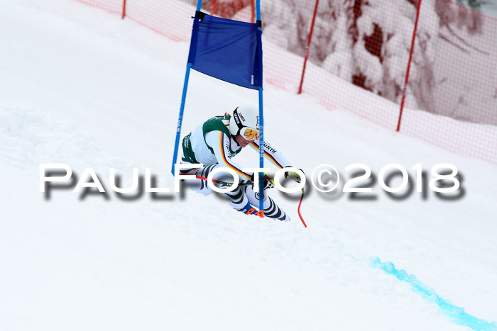 FIS, Int. Dt. Meisterschaft Super-G, NC,  Damen + Herren, 23.03.2018