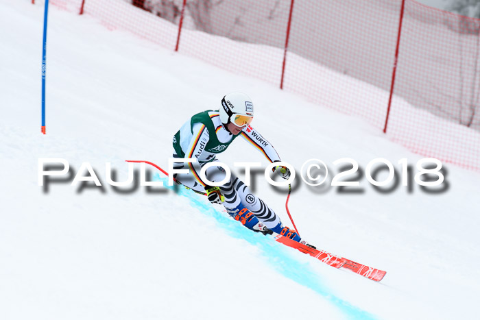 FIS, Int. Dt. Meisterschaft Super-G, NC,  Damen + Herren, 23.03.2018