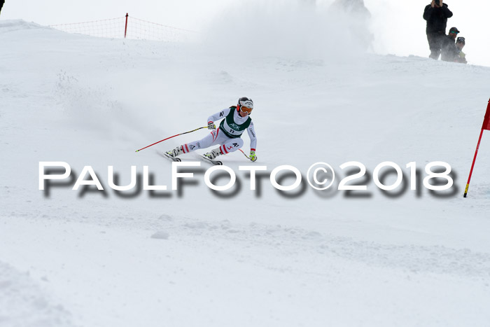 FIS, Int. Dt. Meisterschaft Super-G, NC,  Damen + Herren, 23.03.2018
