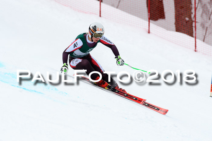 FIS, Int. Dt. Meisterschaft Super-G, NC,  Damen + Herren, 23.03.2018