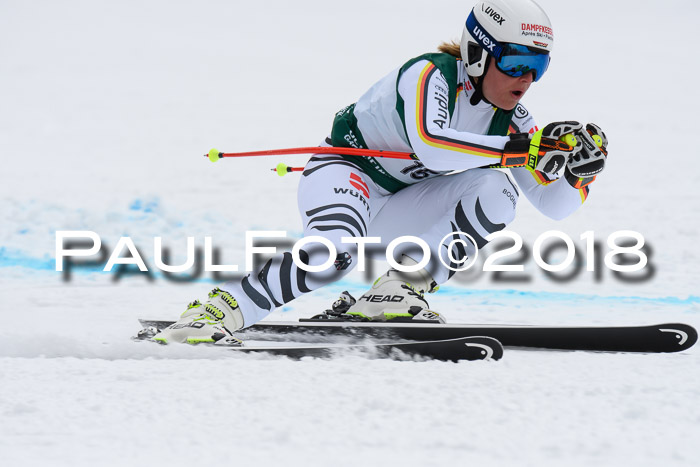 FIS, Int. Dt. Meisterschaft Super-G, NC,  Damen + Herren, 23.03.2018