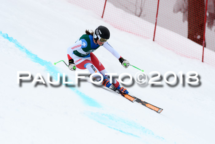 FIS, Int. Dt. Meisterschaft Super-G, NC,  Damen + Herren, 23.03.2018