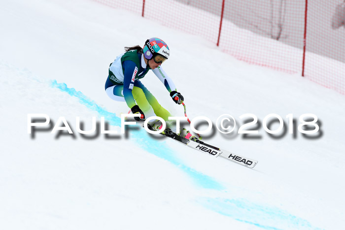 FIS, Int. Dt. Meisterschaft Super-G, NC,  Damen + Herren, 23.03.2018