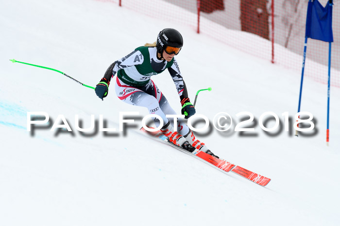 FIS, Int. Dt. Meisterschaft Super-G, NC,  Damen + Herren, 23.03.2018