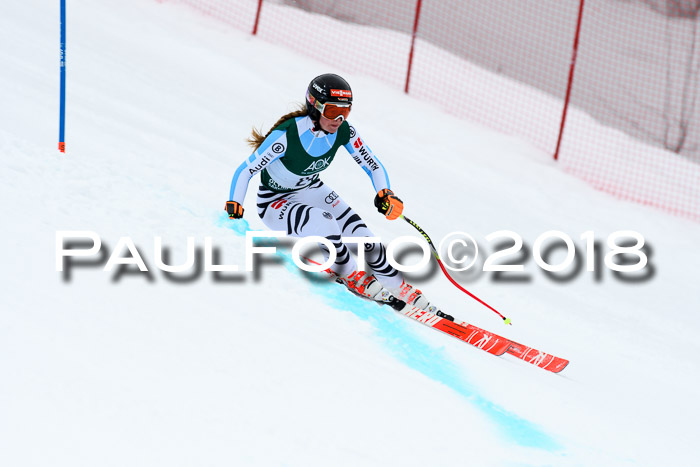 FIS, Int. Dt. Meisterschaft Super-G, NC,  Damen + Herren, 23.03.2018