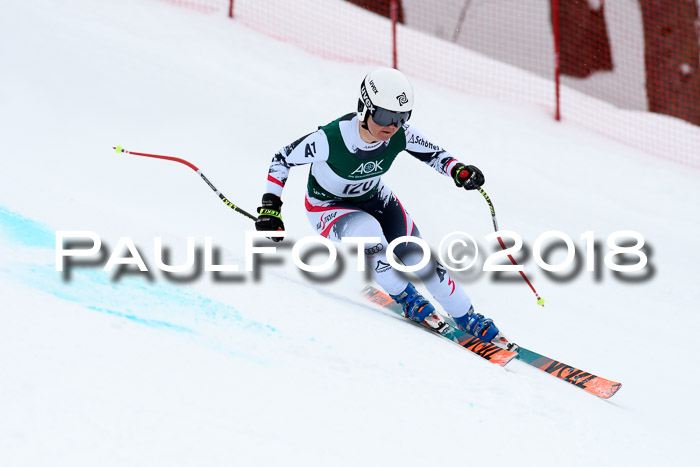 FIS, Int. Dt. Meisterschaft Super-G, NC,  Damen + Herren, 23.03.2018