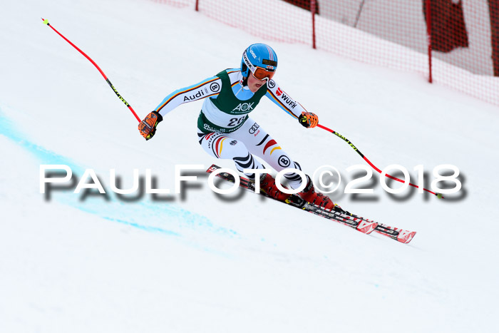 FIS, Int. Dt. Meisterschaft Super-G, NC,  Damen + Herren, 23.03.2018
