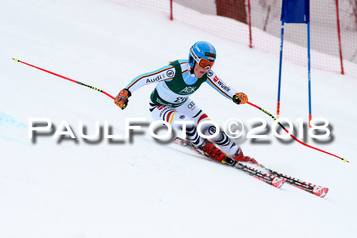 FIS, Int. Dt. Meisterschaft Super-G, NC,  Damen + Herren, 23.03.2018