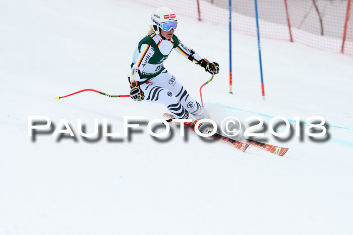 FIS, Int. Dt. Meisterschaft Super-G, NC,  Damen + Herren, 23.03.2018