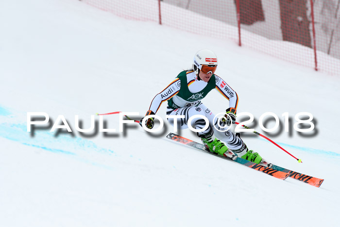 FIS, Int. Dt. Meisterschaft Super-G, NC,  Damen + Herren, 23.03.2018