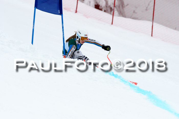 FIS, Int. Dt. Meisterschaft Super-G, NC,  Damen + Herren, 23.03.2018