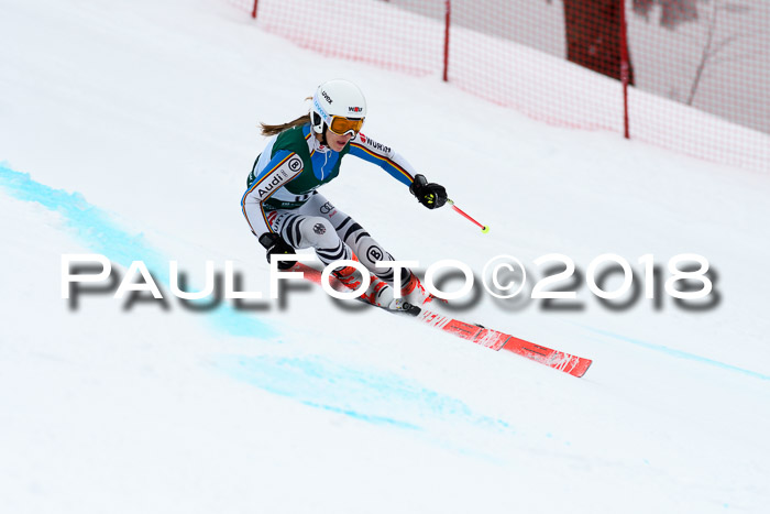 FIS, Int. Dt. Meisterschaft Super-G, NC,  Damen + Herren, 23.03.2018