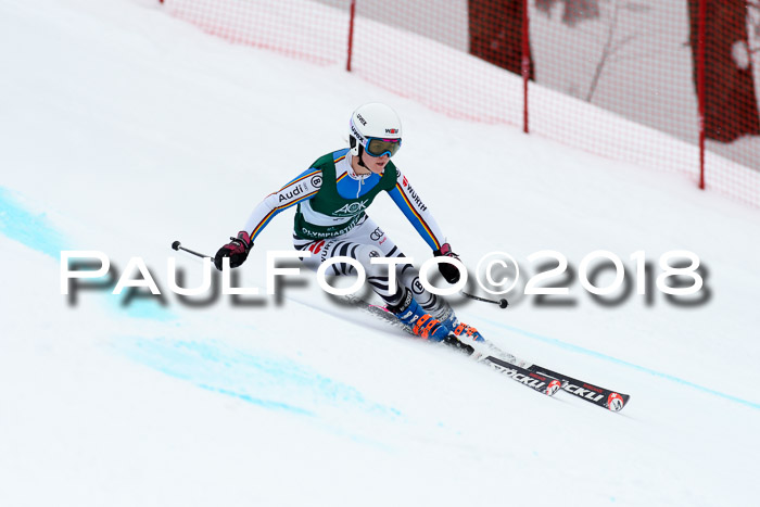 FIS, Int. Dt. Meisterschaft Super-G, NC,  Damen + Herren, 23.03.2018