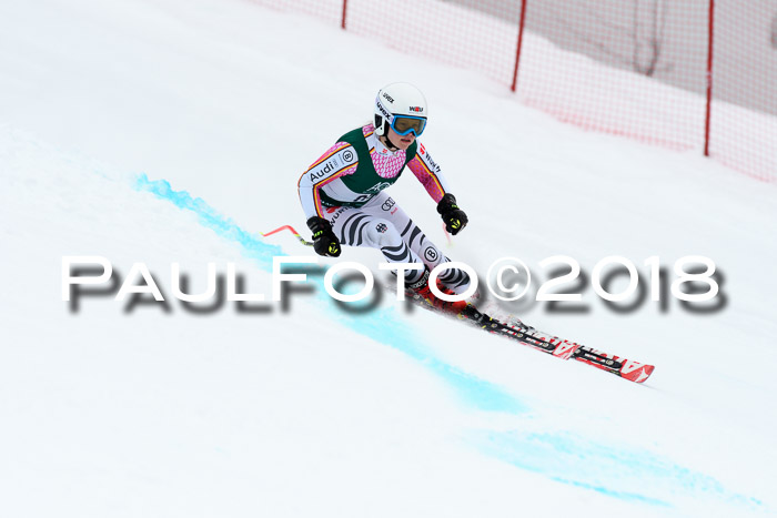 FIS, Int. Dt. Meisterschaft Super-G, NC,  Damen + Herren, 23.03.2018