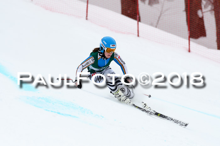 FIS, Int. Dt. Meisterschaft Super-G, NC,  Damen + Herren, 23.03.2018