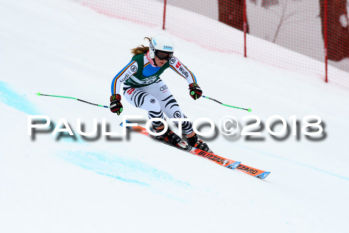 FIS, Int. Dt. Meisterschaft Super-G, NC,  Damen + Herren, 23.03.2018