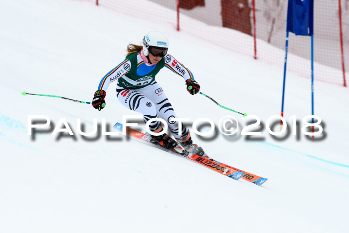 FIS, Int. Dt. Meisterschaft Super-G, NC,  Damen + Herren, 23.03.2018