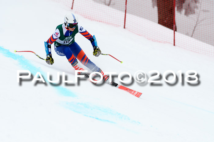 FIS, Int. Dt. Meisterschaft Super-G, NC,  Damen + Herren, 23.03.2018
