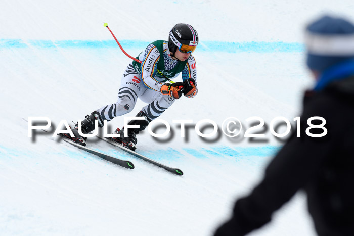 FIS, Int. Dt. Meisterschaft Super-G, NC,  Damen + Herren, 23.03.2018