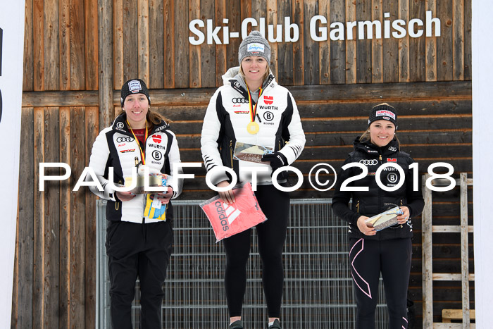 FIS, Int. Dt. Meisterschaft Super-G, NC,  Damen + Herren, 23.03.2018