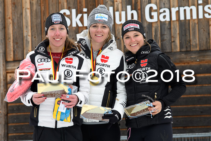 FIS, Int. Dt. Meisterschaft Super-G, NC,  Damen + Herren, 23.03.2018