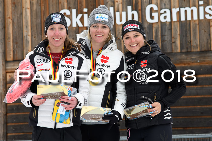 FIS, Int. Dt. Meisterschaft Super-G, NC,  Damen + Herren, 23.03.2018