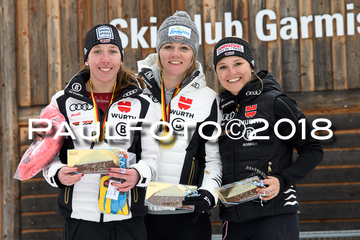 FIS, Int. Dt. Meisterschaft Super-G, NC,  Damen + Herren, 23.03.2018