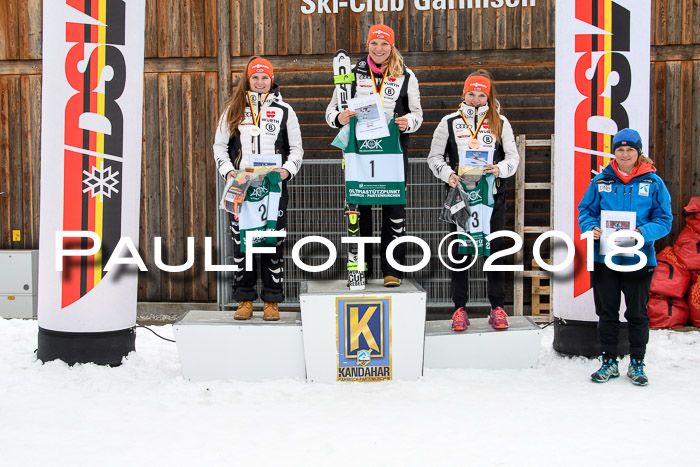 FIS, Int. Dt. Meisterschaft Super-G, NC,  Damen + Herren, 23.03.2018