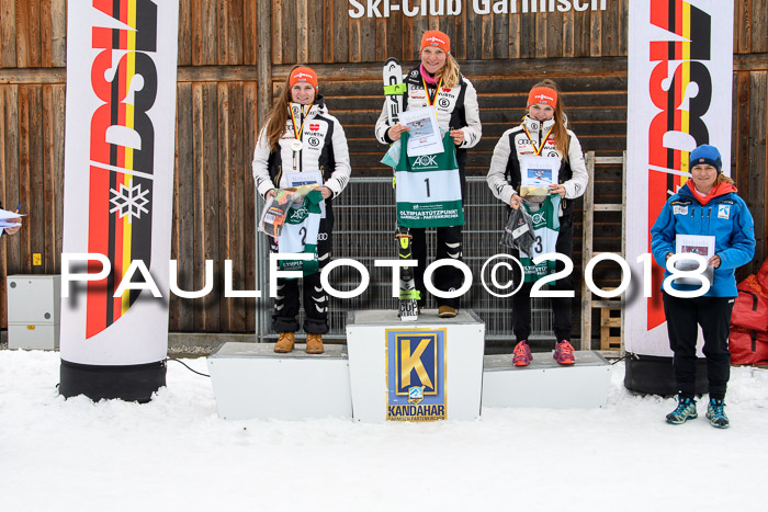FIS, Int. Dt. Meisterschaft Super-G, NC,  Damen + Herren, 23.03.2018
