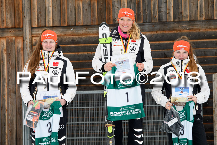 FIS, Int. Dt. Meisterschaft Super-G, NC,  Damen + Herren, 23.03.2018