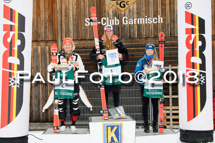 FIS, Int. Dt. Meisterschaft Super-G, NC,  Damen + Herren, 23.03.2018