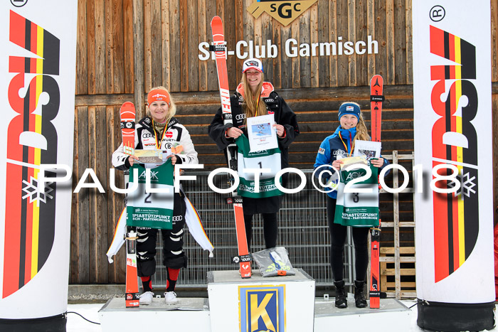 FIS, Int. Dt. Meisterschaft Super-G, NC,  Damen + Herren, 23.03.2018