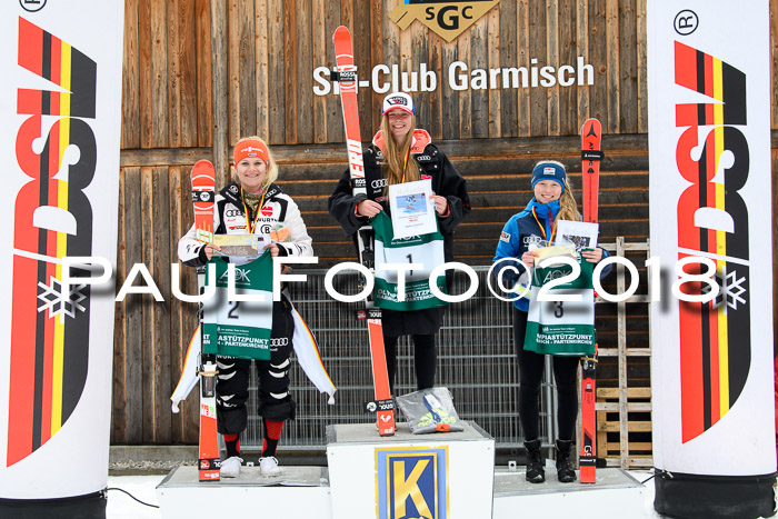 FIS, Int. Dt. Meisterschaft Super-G, NC,  Damen + Herren, 23.03.2018