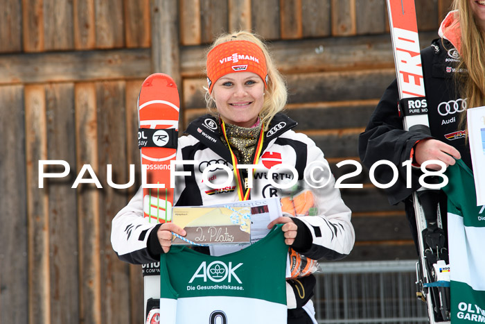 FIS, Int. Dt. Meisterschaft Super-G, NC,  Damen + Herren, 23.03.2018